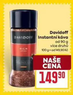 Billa Davidoff instantní káva nabídka