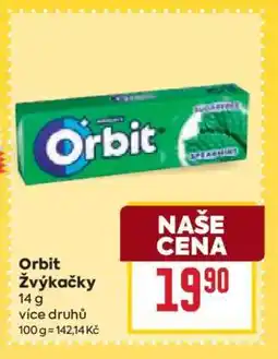 Billa Orbit žvýkačky nabídka