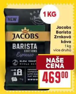Billa Jacobs Barista Zrnková káva nabídka