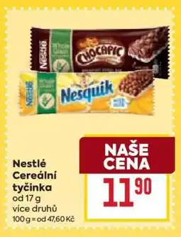 Billa Nestlé Cereální tyčinka nabídka