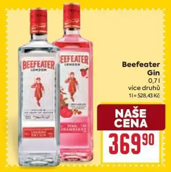 Billa Beefeater Gin nabídka