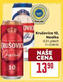 Billa Krušovice 10, Nealko nabídka