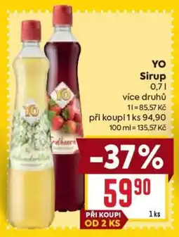 Billa Yo sirup nabídka