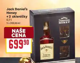 Billa Jack Daniel’s Honey + 2 skleničky nabídka