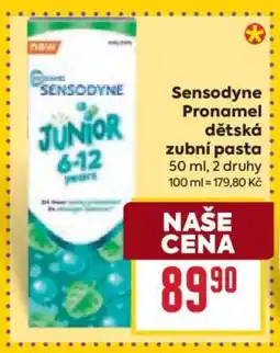 Billa Sensodyne Pronamel dětská zubní pasta nabídka