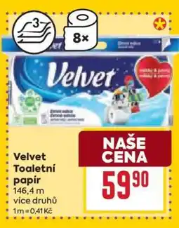 Billa Velvet Toaletní papír nabídka