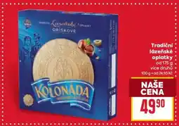 Billa Tradiční lázeňské oplatky nabídka