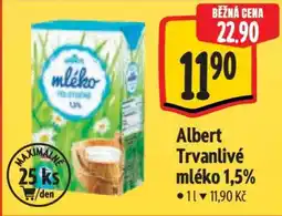 Albert Albert Trvanlivé mléko 1,5 nabídka