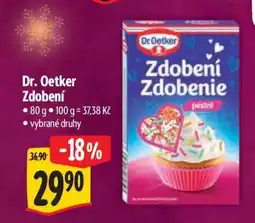 Albert Dr. Oetker Zdobení nabídka