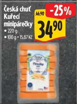 Albert Česká chuť Kuřecí minipárečky nabídka