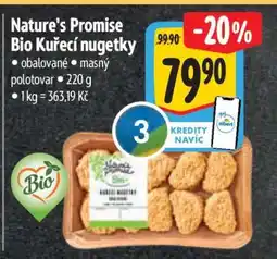 Albert Nature's Promise Bio Kuřecí nuggetky nabídka