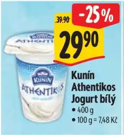 Albert Kunín Athentikos jogurt bílý nabídka