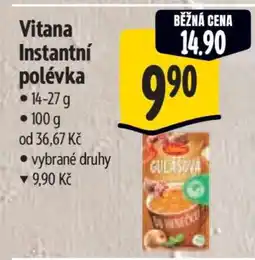 Albert Vitana Instantní polévka nabídka