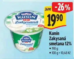 Albert Kunín Zakysaná smetana 12 nabídka