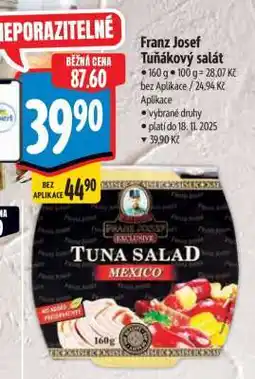 Albert Franz Josef Tuňákový salát nabídka
