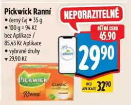 Albert Pickwick ranní nabídka