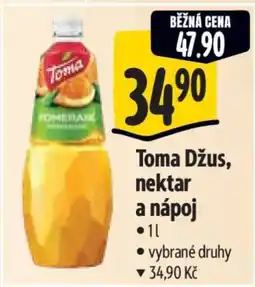 Albert Toma džus, nektar a nápoj nabídka