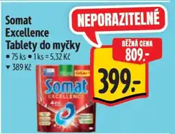 Albert Somat Excellence tablety do myčky nabídka