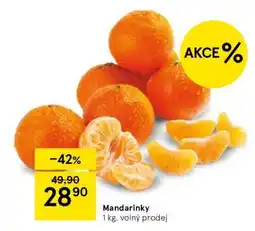 Tesco Mandarinky nabídka