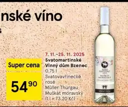 Tesco Svatomartinské Vinný dům Bzenec nabídka