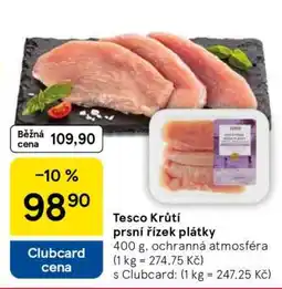 Tesco Tesco Krůtí prsí řízek plátky nabídka