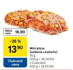 Tesco Mini pizza šunková s kukuřicí nabídka