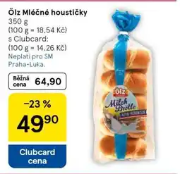 Tesco Ölz Mléčné houstičky nabídka