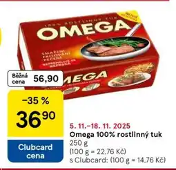 Tesco Omega 100% Rostlinný tuk nabídka