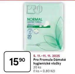 Tesco Pro Fromula Dámské hygienické vložky nabídka