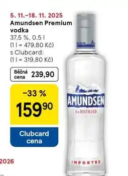 Tesco Amundsen Premium vodka nabídka