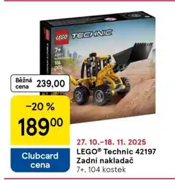 Tesco LEGO Technic 42197 Zadní nakladač nabídka