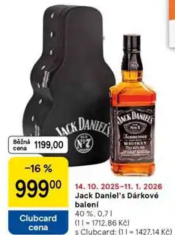 Tesco Jack Daniel's Dárkové balení nabídka