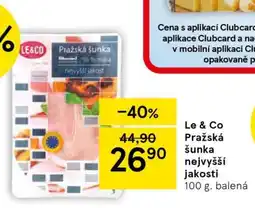 Tesco Le & Co Pražská šunka nejvyšší jakosti nabídka
