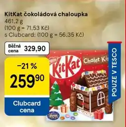 Tesco KitKat čokoládová chaloupka nabídka