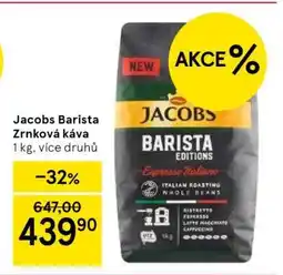 Tesco Jacobs Barista Zrnková káva nabídka