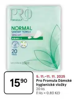 Tesco Pro Fromula Dámské hygienické vložky nabídka