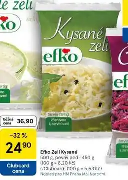 Tesco Efko Zelí kysané nabídka