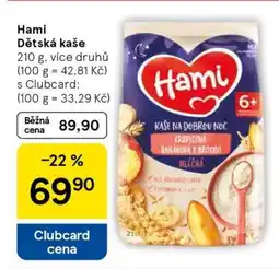 Tesco Hami Dětská kaše nabídka