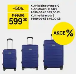 Tesco Kufr kabinový modrý nabídka