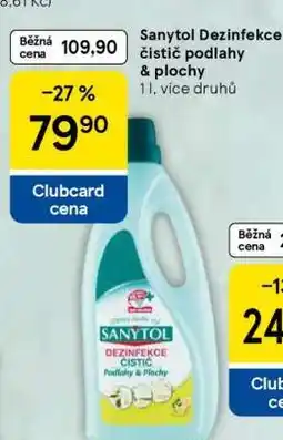 Tesco Sanytol Dezinfekce čistič podlahy & plochy nabídka
