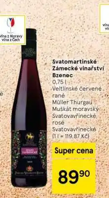 Tesco Svatomartinské Zámecké vinařství Bzenec nabídka