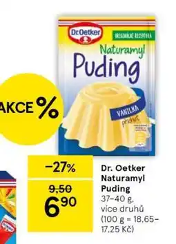 Tesco Dr. Oetker Naturamyl puding nabídka