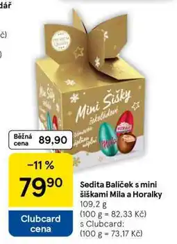 Tesco Sedita Balíček s mini šiškami Mila a Horalky nabídka