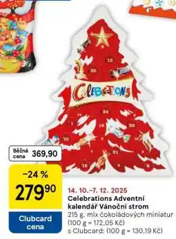 Tesco Celebrations Adventní kalendář Vánoční strom nabídka