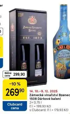 Tesco Zámecké vinařství Bzenec 1508 Dárkové balení nabídka