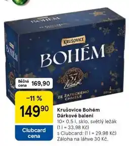 Tesco Krušovice Bohém Dárkové balení nabídka