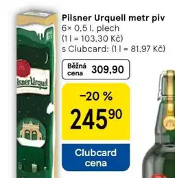 Tesco Pilsner Urquell Metr piv nabídka