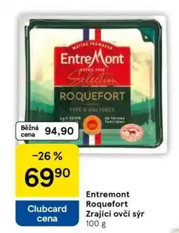 Tesco Entremont Roquefort Zrající ovčí sýr nabídka