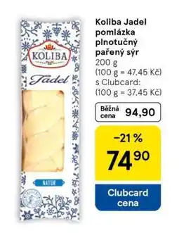 Tesco Koliba Jadel pomlázka plnotučný pařený sýr nabídka