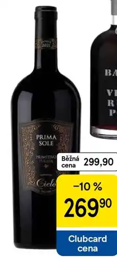 Tesco Prima Sole Primitivo nabídka